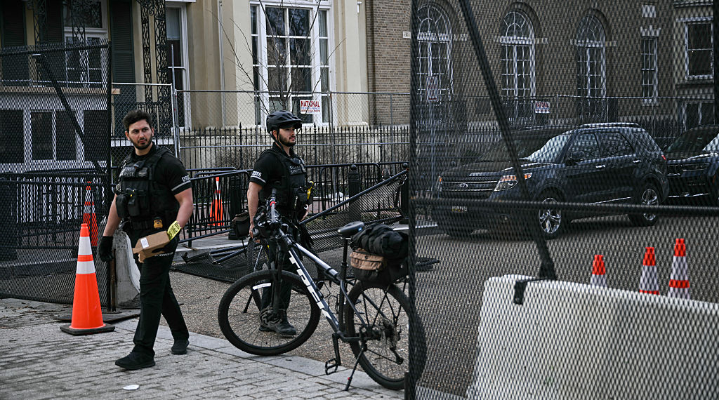 Van Crashes Through WH Barricade