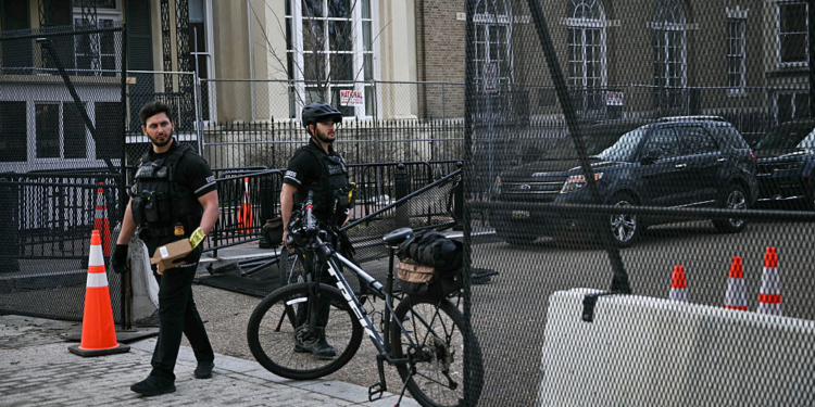 Van Crashes Through WH Barricade 