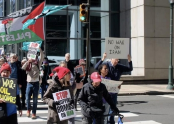 Anti War Demonstration Occurs In Philadelphia