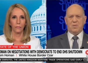 ‘Isn’t Really A Policy Issue’: Tom Homan Tells CNN Why Democrats Really Want To Keep DHS Shut Down