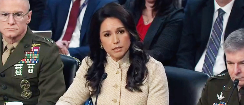 Jon Ossoff Grills Tulsi Gabbard On Whether Iran Posed Imminent Threat