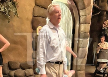 Lindsey Graham Plays With Toys At Disney World As He Pushes For Military Action In Iran