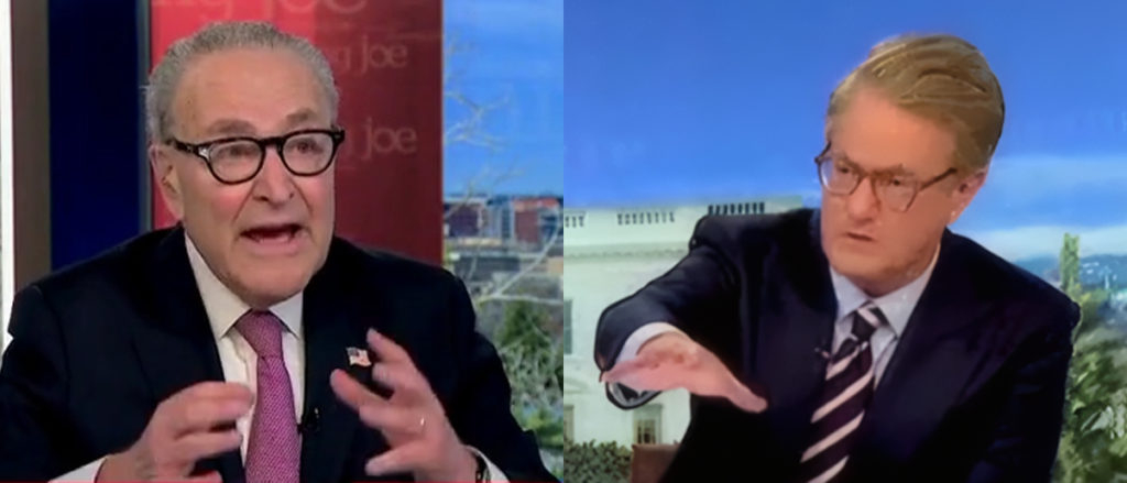 ‘You’re Not Listening’: Joe Scarborough Snaps At Chuck Schumer Over Iran War Dodge