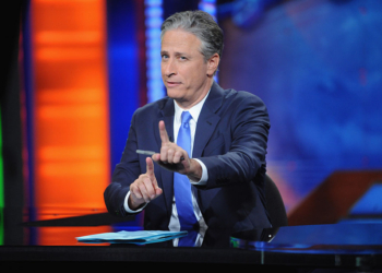 Jon Stewart Sees Familiar Face in Trump Image as Christ