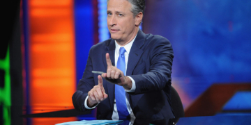 Jon Stewart Sees Familiar Face in Trump Image as Christ