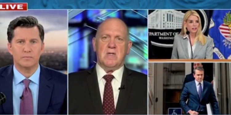 Tom Homan Reveals What’s Next For DOJ After Bondi’s Exit
