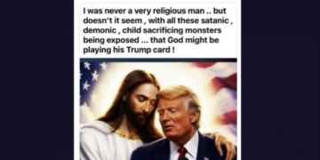 rump Posts Image Of Himself And Jesus Days After Christ Depiction