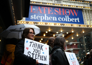 Trump Hints Colbert Is Not the Last to Fall