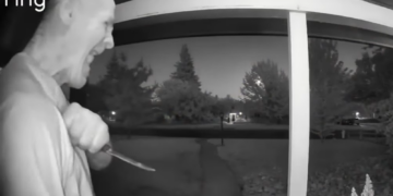 Ring Camera Captures Knife-Wielding Man Terrorizing Homes Before Double Arrest in One Day