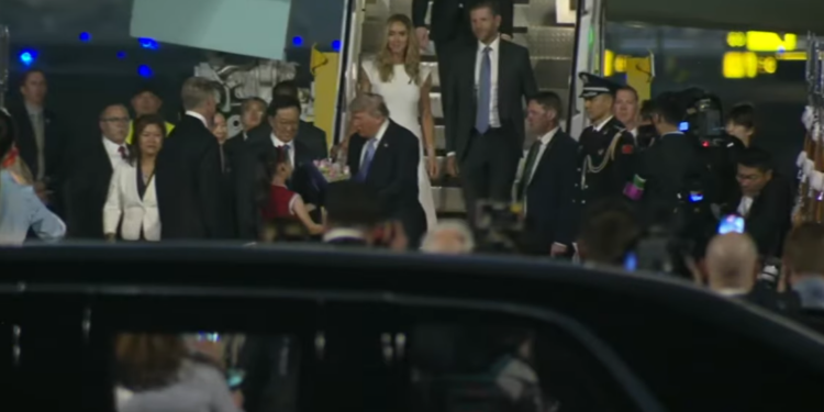 Trump Arrives In Beijing Seeking Major Trade Breakthrough