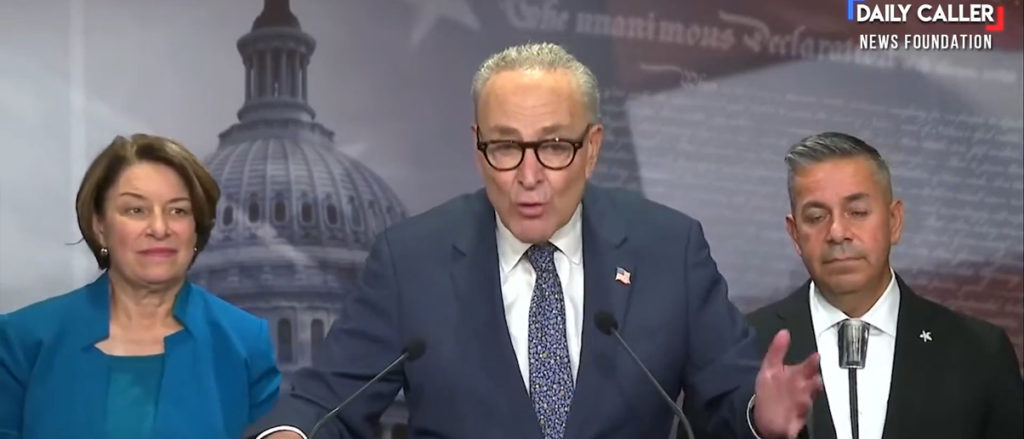 Chuck Schumer Hatches Plot To Tank Weaponization Fund