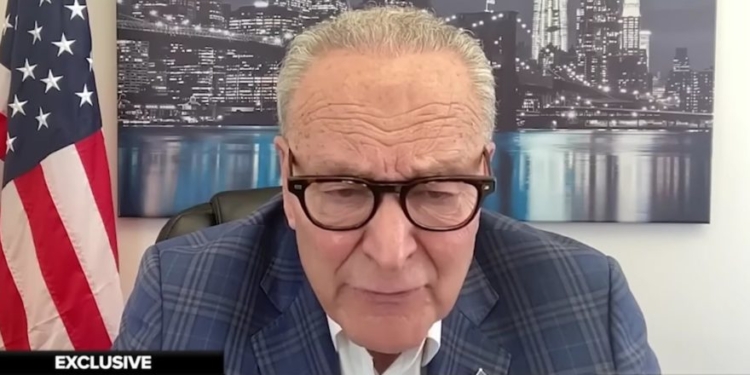 Chuck Schumer Really Doesn’t Want To Discuss Dems’ Nazi-Tattoo Toting Senate Candidate
